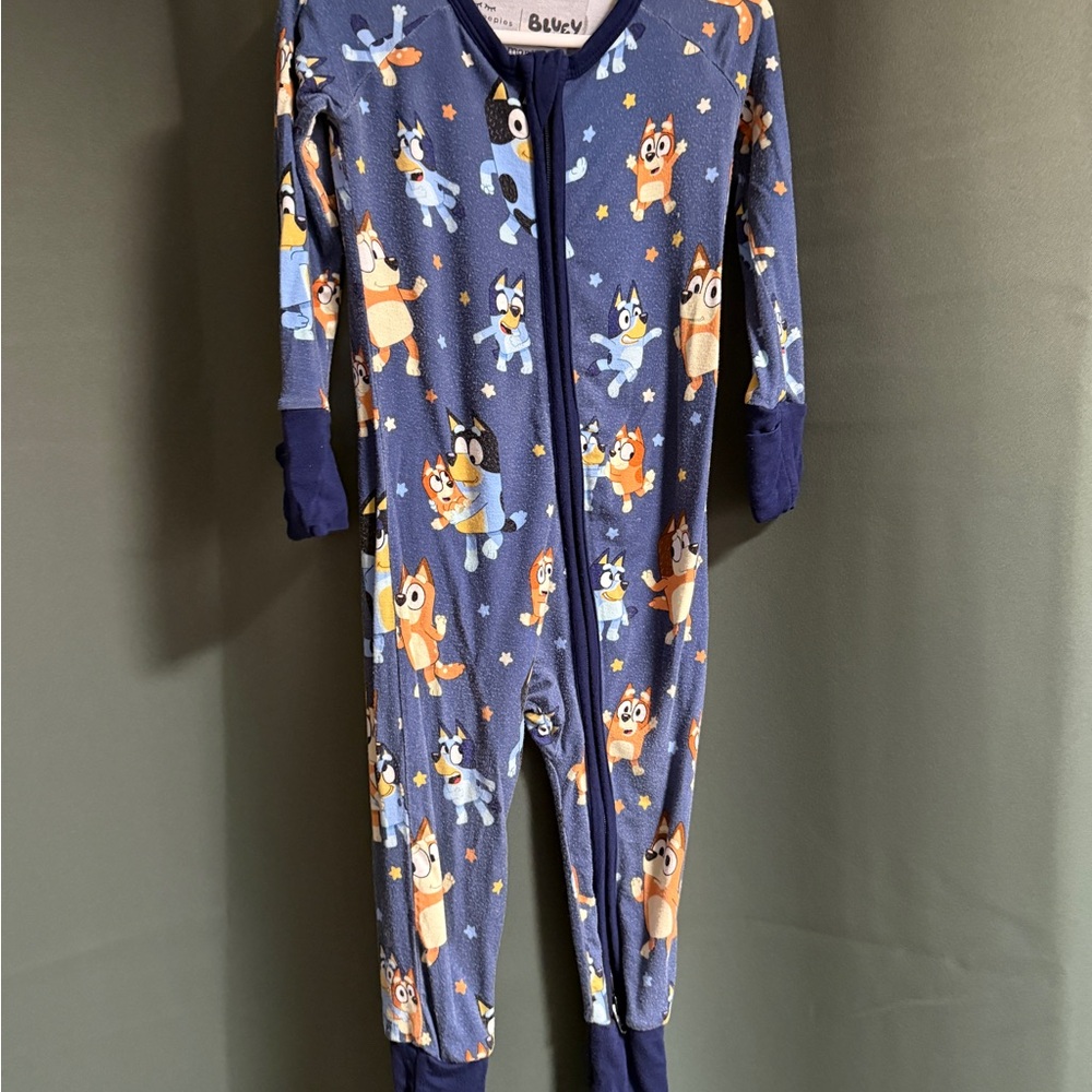 Little Sleepies Bluey Dance Mode Zippy, 6-12M, used